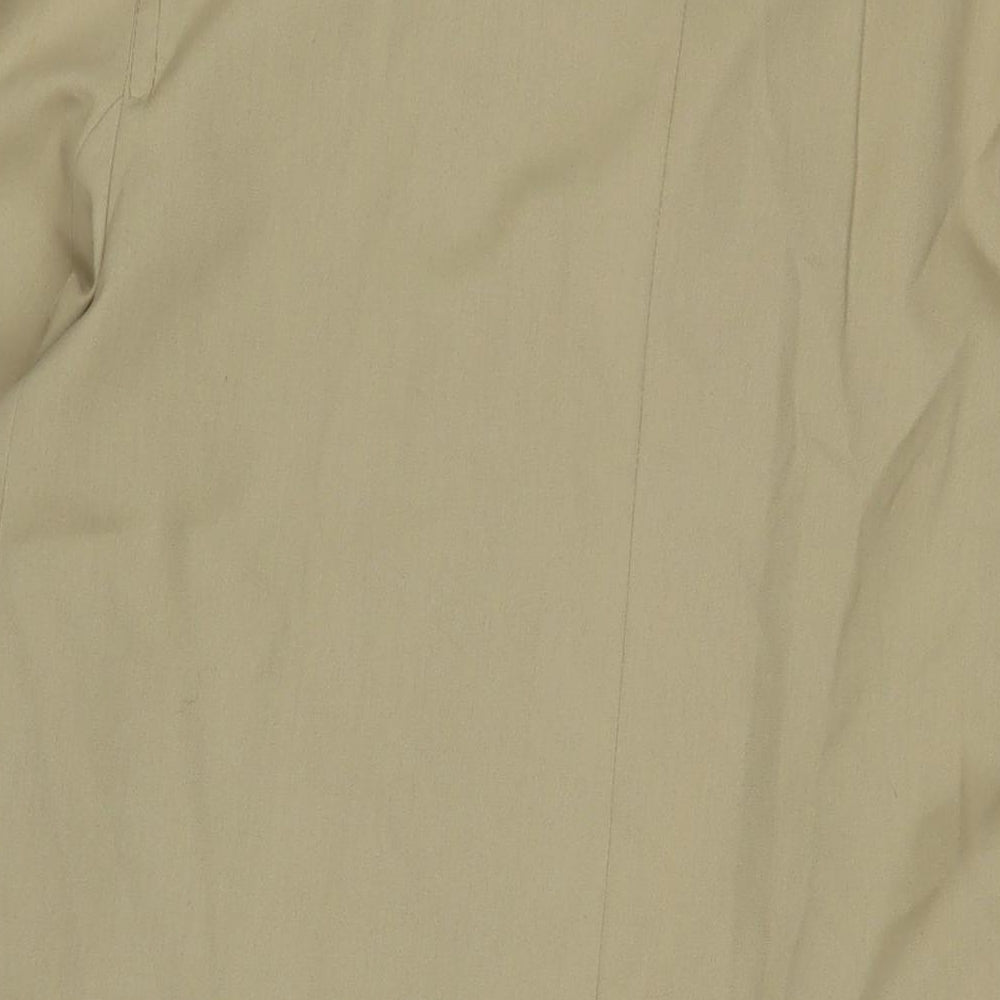 Horne Brothers Mens Beige Overcoat Coat Size XL Button - Pockets