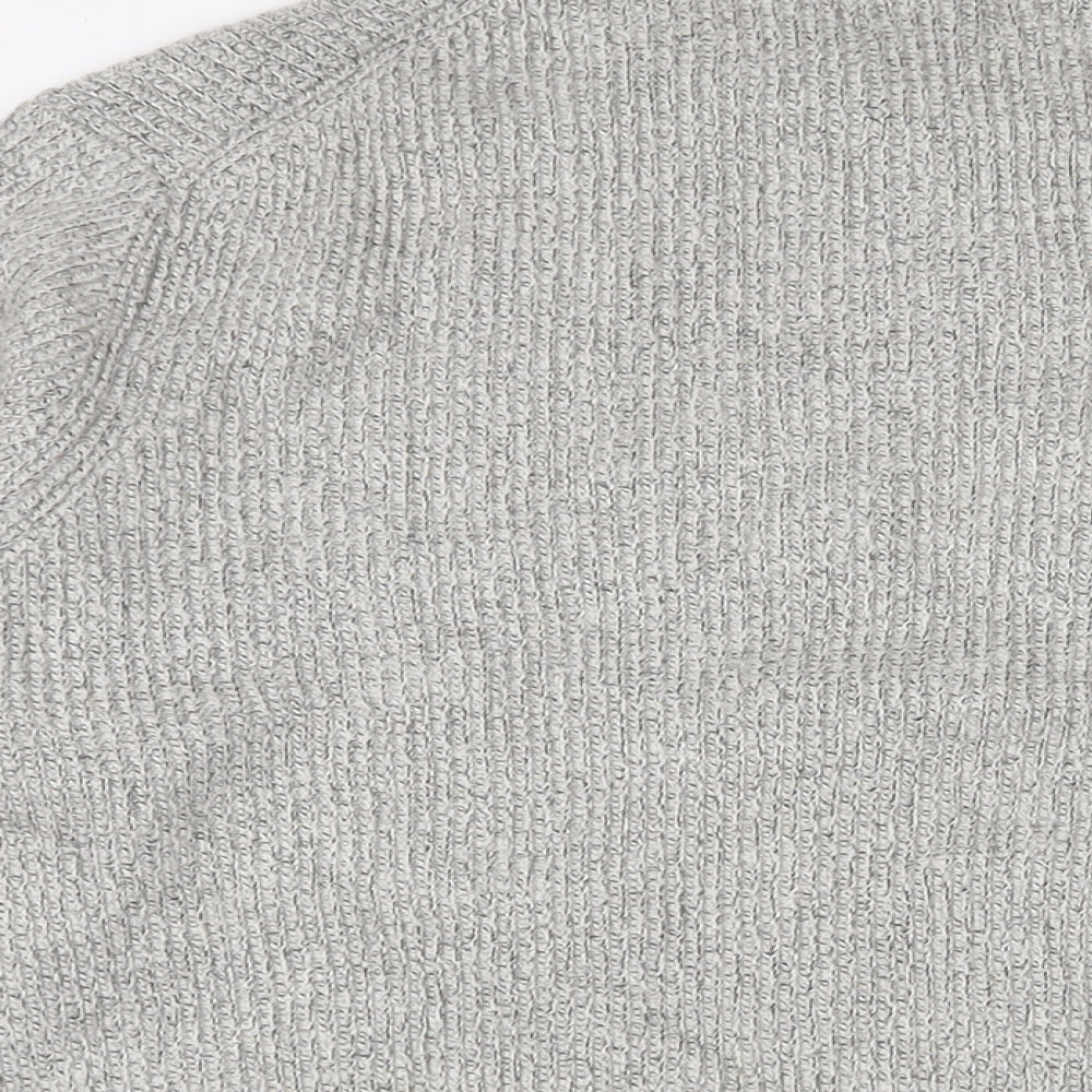 Marks & Spencer Mens Grey Crew Neck Polyamide Pullover Jumper Size 2XL Long Sleeve