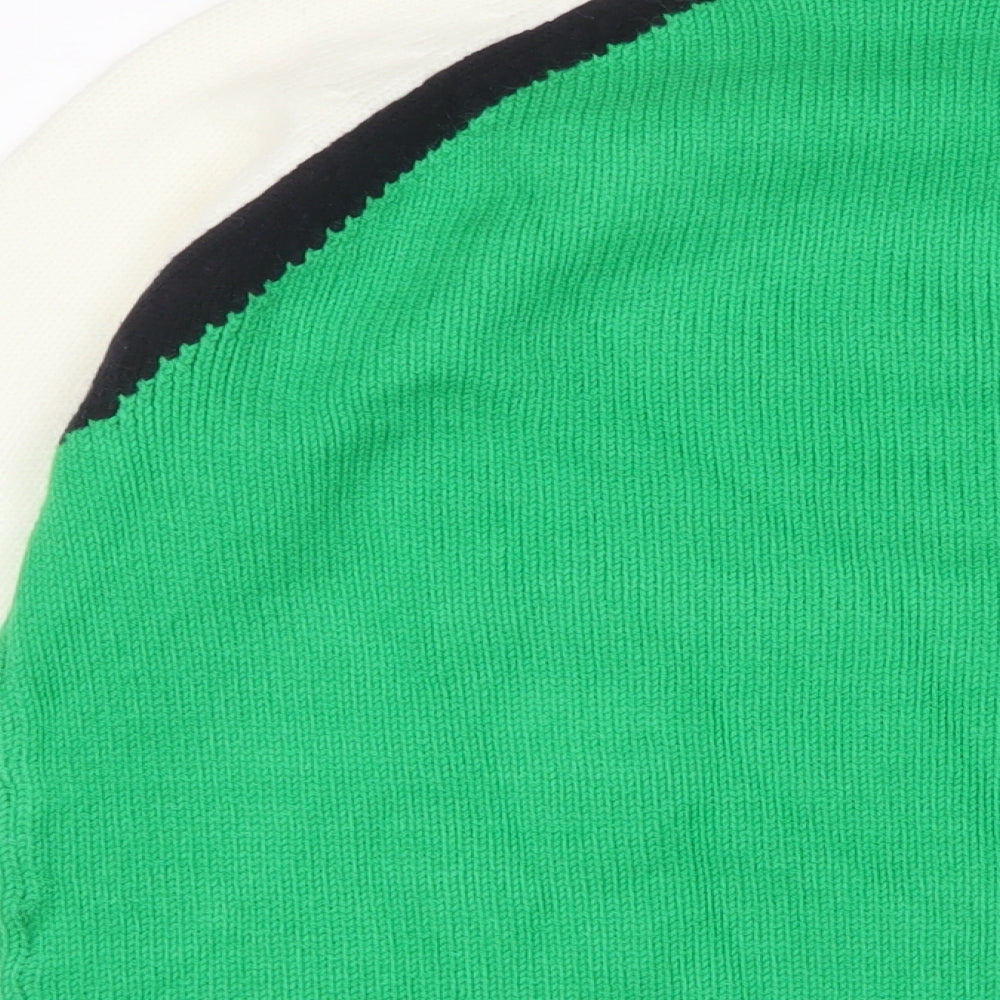 NEXT Womens Green Round Neck Acrylic Pullover Jumper Size M