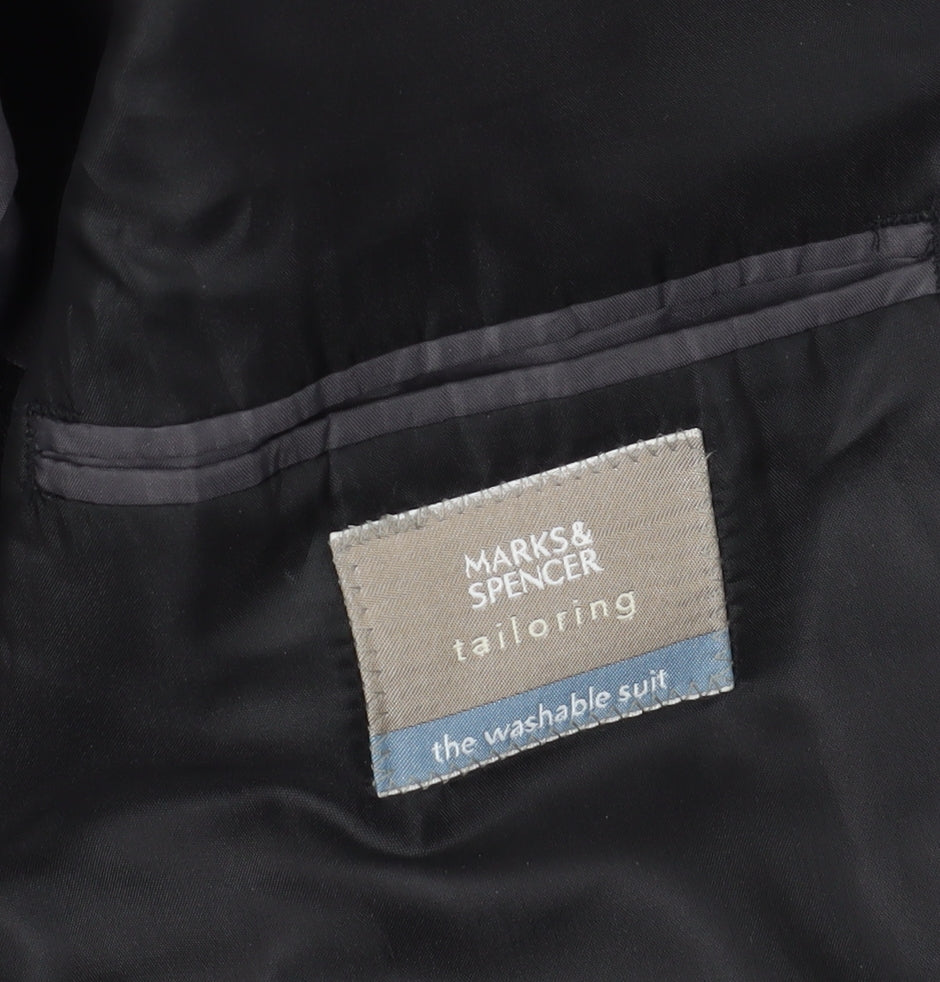 Marks & Spencer Black Suit Jacket - M, Regular Fit