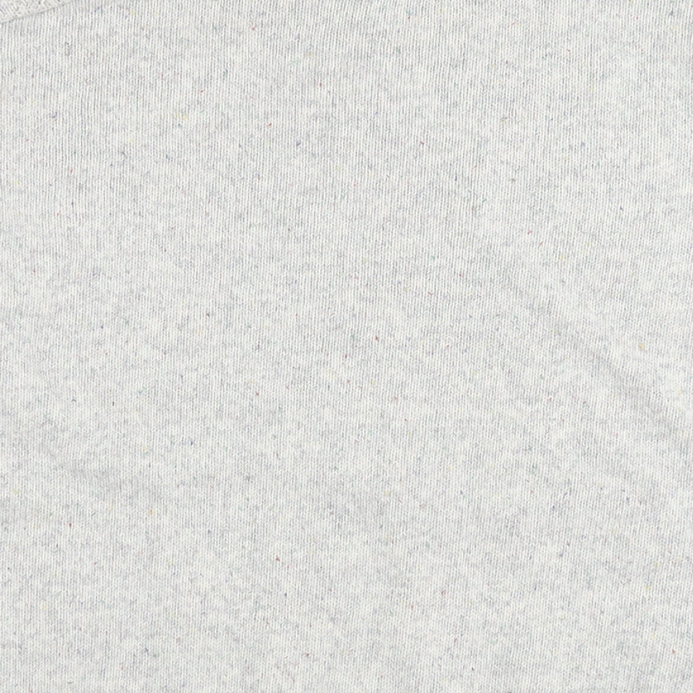 NEXT Womens Grey Round Neck Cotton Pullover Jumper Size M