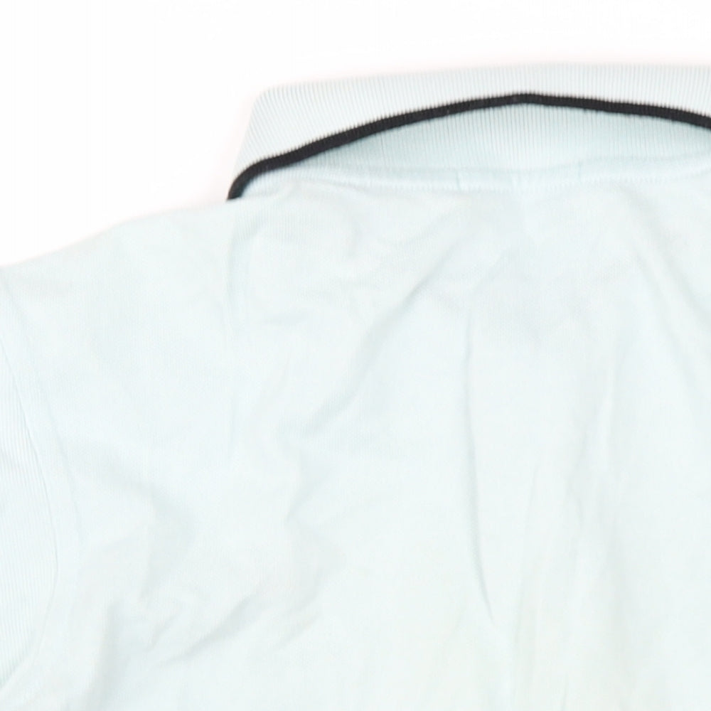 Markus Lupfer Boys Green Cotton Basic Polo Size S Collared Button