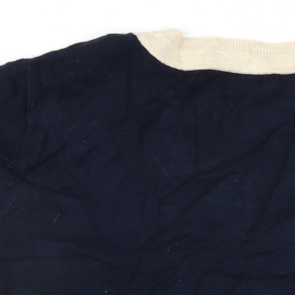 Planet Womens Black Round Neck Viscose Pullover Jumper Size L