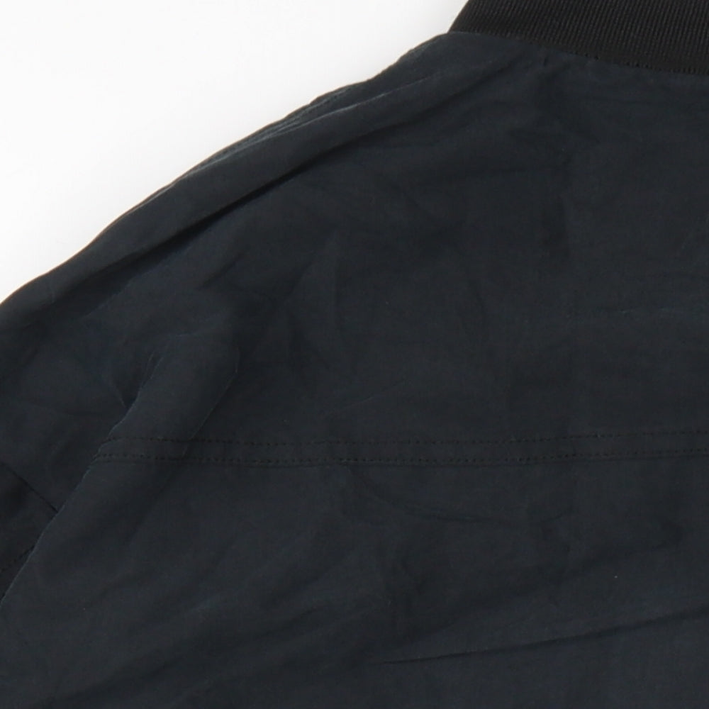 Monki Womens Black Bomber Jacket Jacket Size 2XS Zip