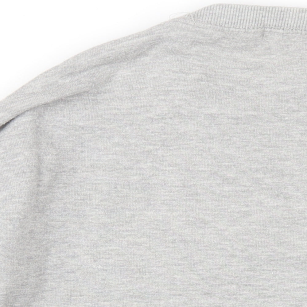 Pull&Bear Womens Grey Cotton Pullover Sweatshirt Size S Pullover - Grown Up