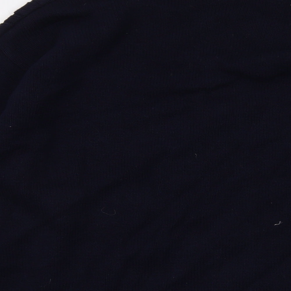 Jumper Womens Blue Crew Neck Cotton Pullover Jumper Size L