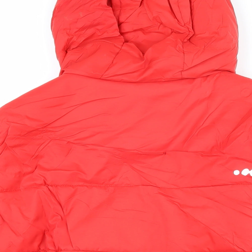 DECATHLON Boys Red Jacket Coat Size 12 Years Zip