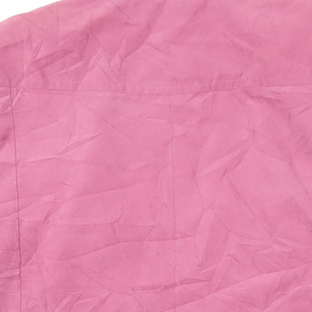 EWM Womens Pink Jacket Blazer Size 16 Button