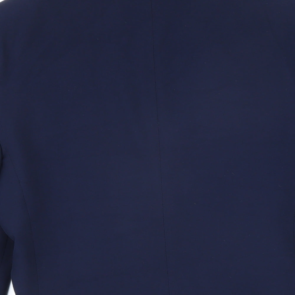 OneSix5ive Mens Blue Polyester Jacket Blazer Size 34 Regular