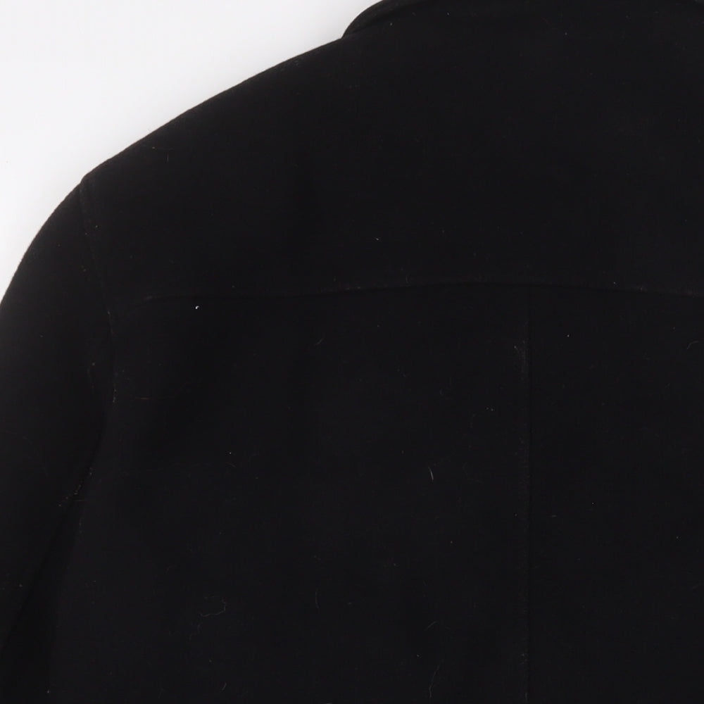 Black Rivet Mens Black Jacket Size L Zip - Pockets