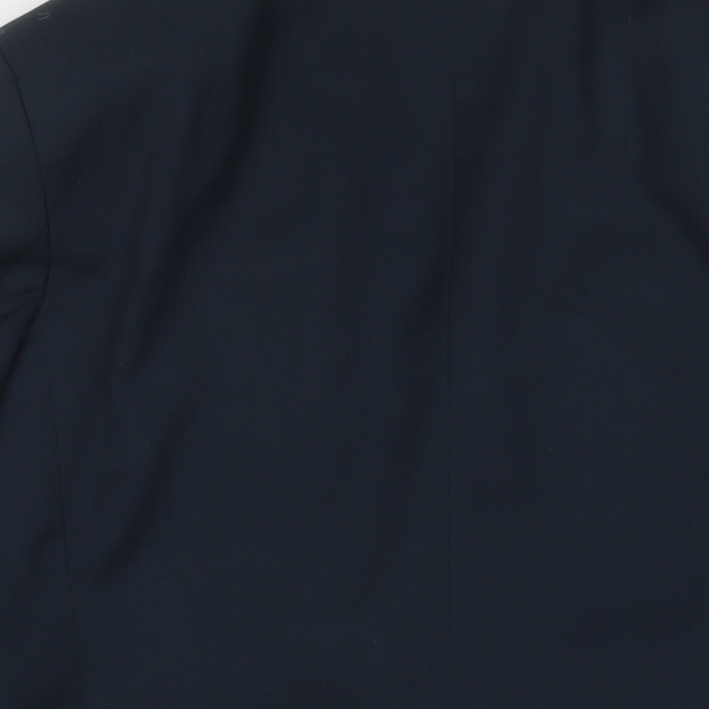River Island Mens Blue Polyester Jacket Suit Jacket Size 38 Regular
