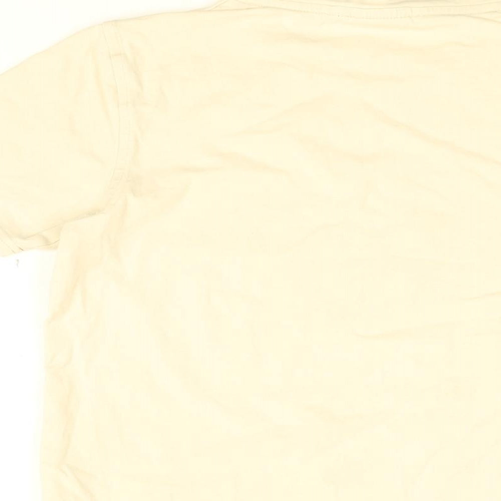 Rascal Boys Ivory Cotton Basic T-Shirt Size L Round Neck Pullover - Rascal