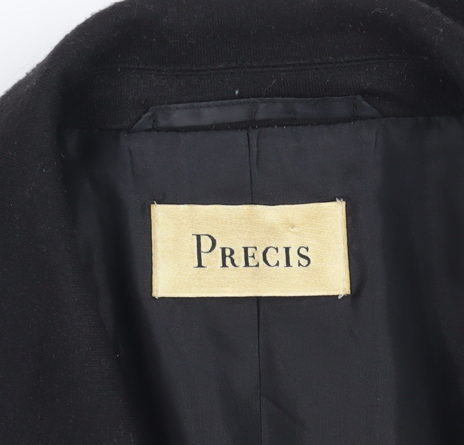 Precis Black Blazer Women Size 14 Classic Style