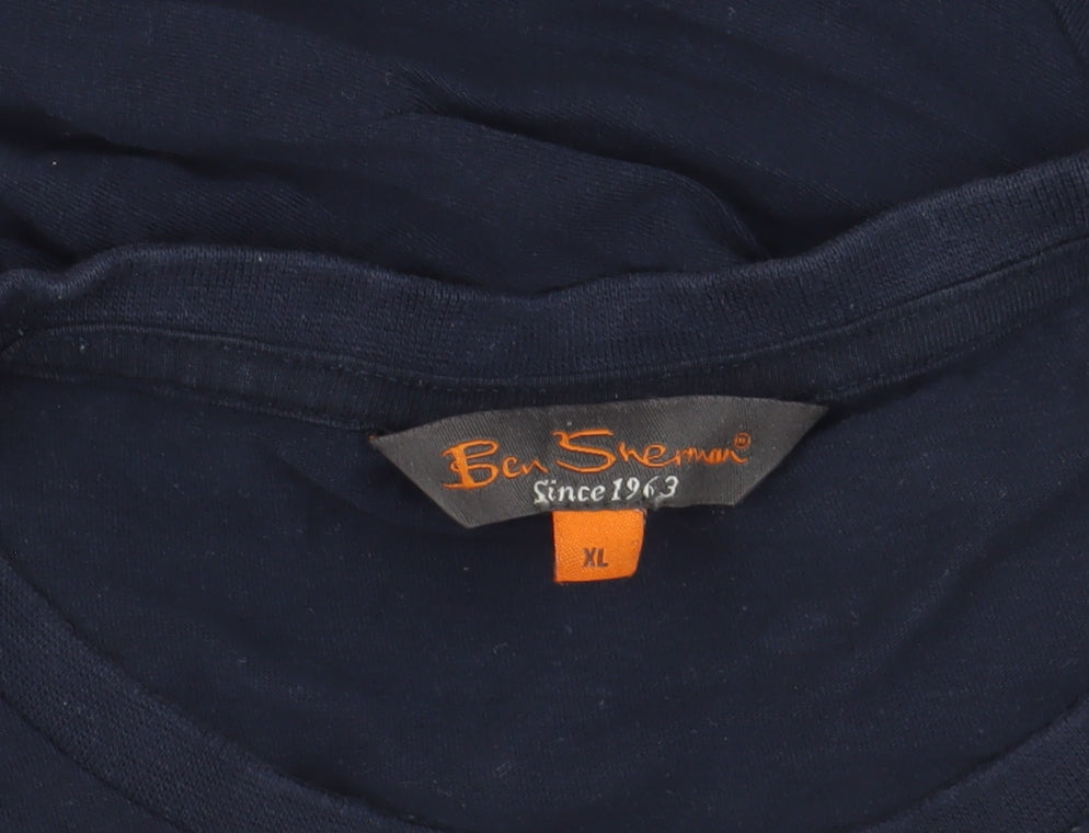Ben Sherman Men's Navy Blue T Shirt XL