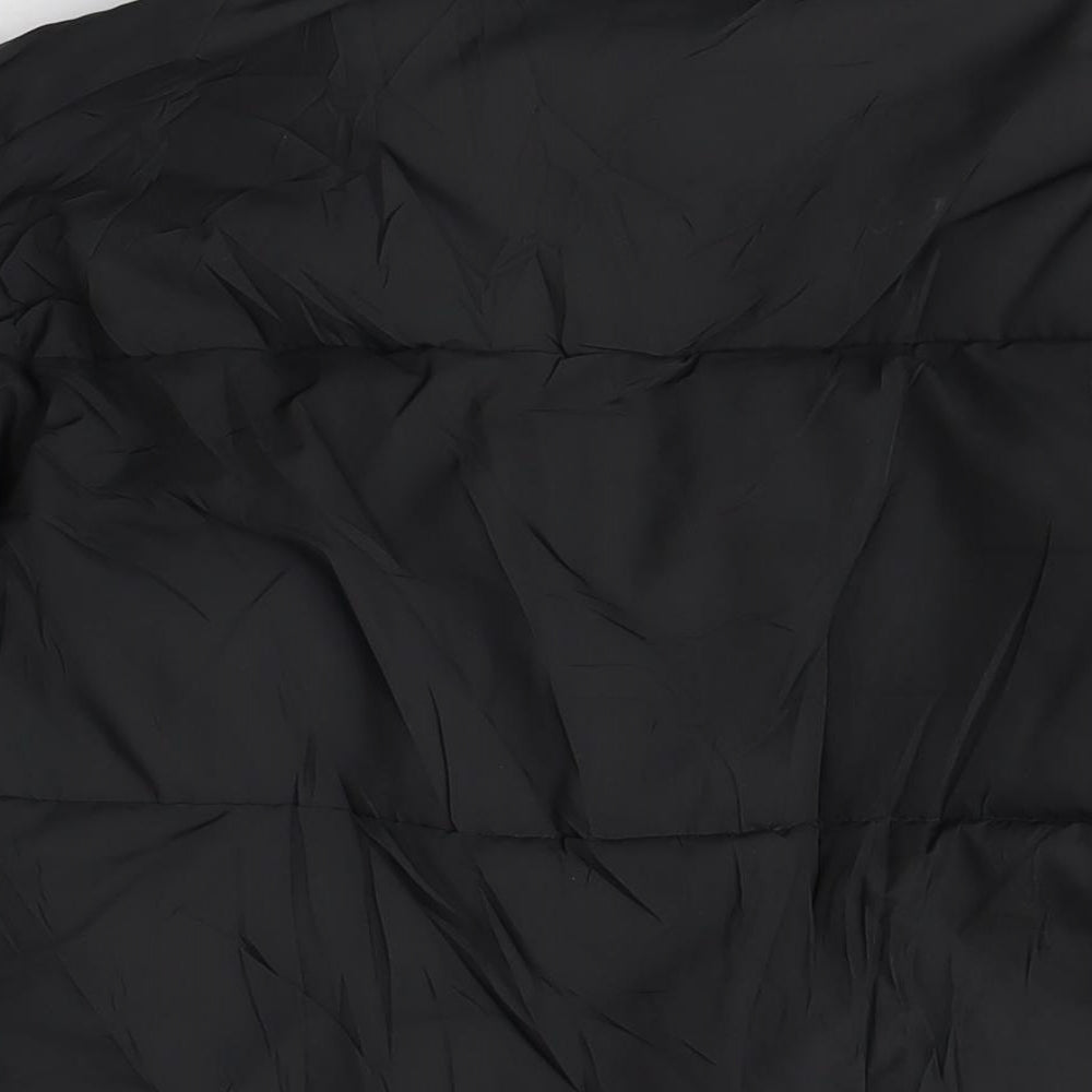 Bershka Womens Black Puffer Jacket Coat Size XS Zip