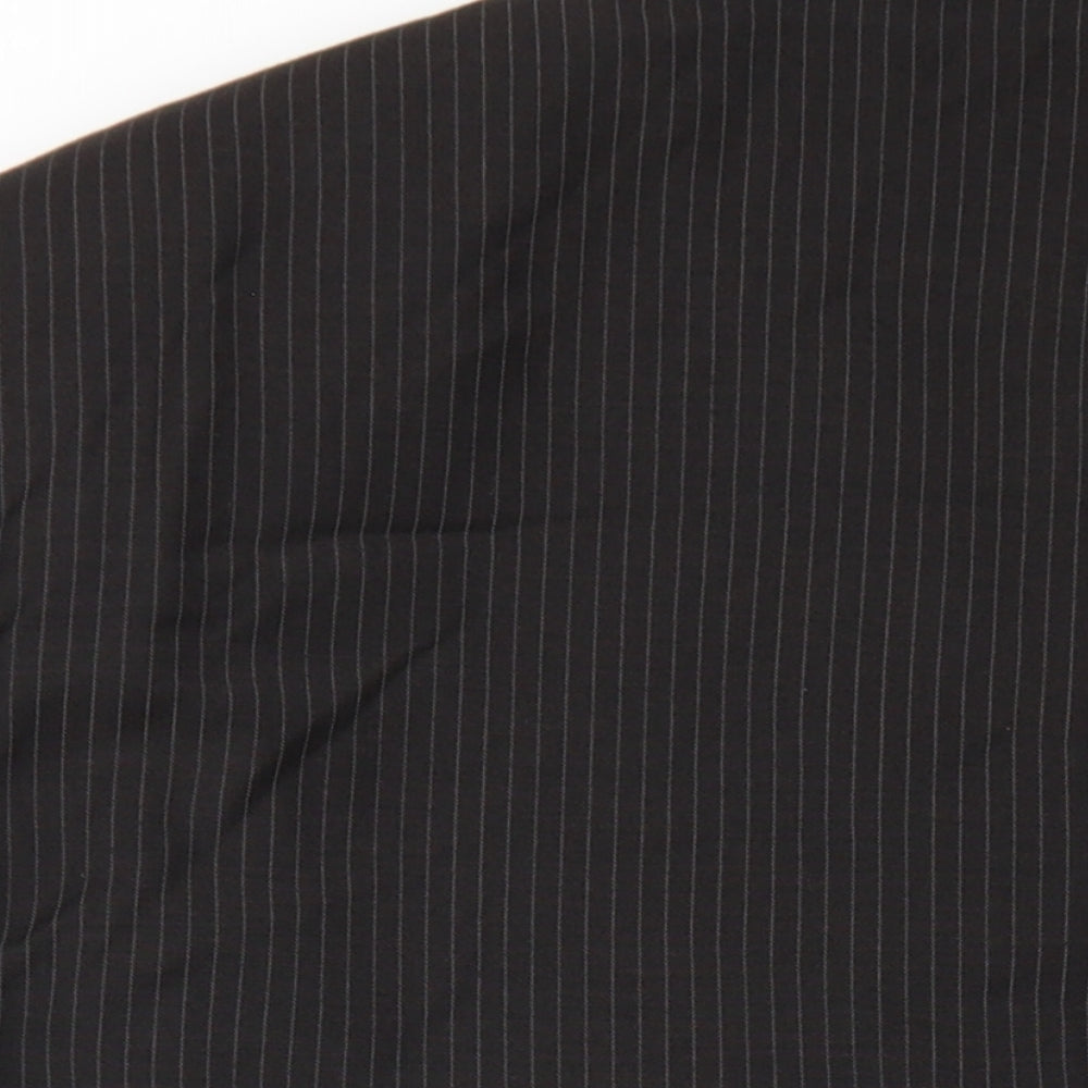 Marks & Spencer Mens Brown Striped Wool Jacket Blazer Size 46 Regular