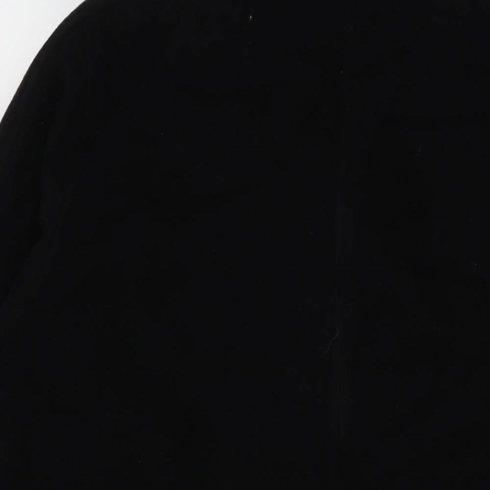 David Barry Womens Black Overcoat Coat Size 14 Button