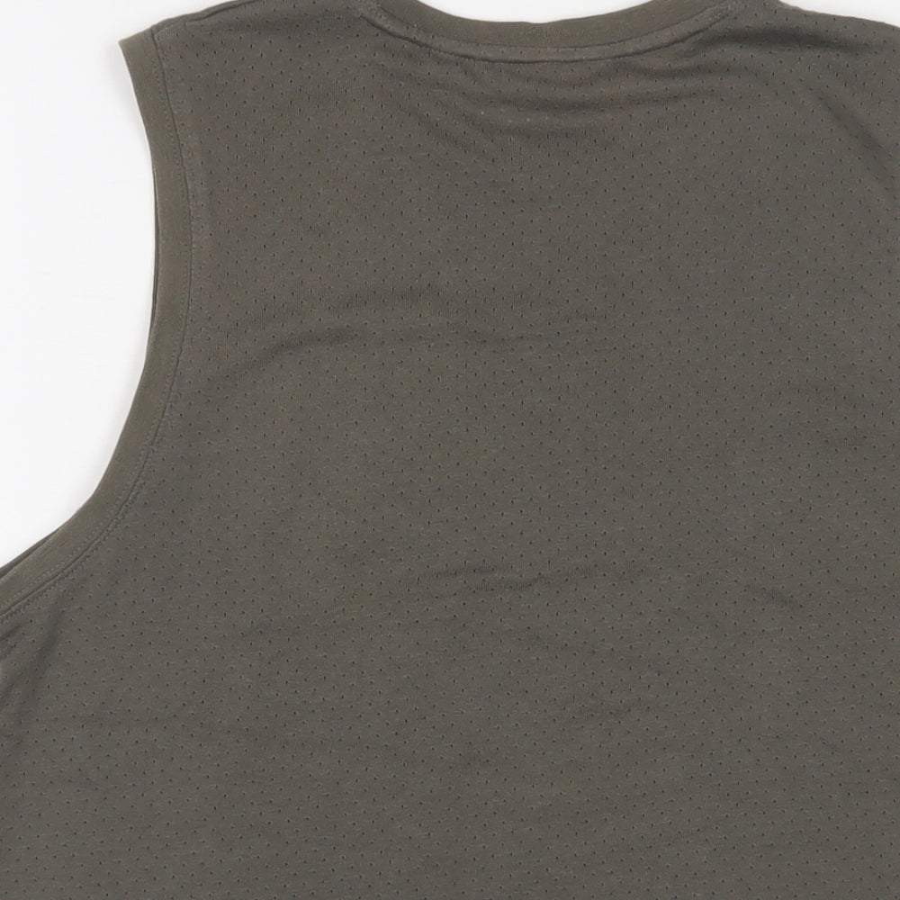 Easy Mens Grey Cotton T-Shirt Size M Crew Neck - Surfing 38