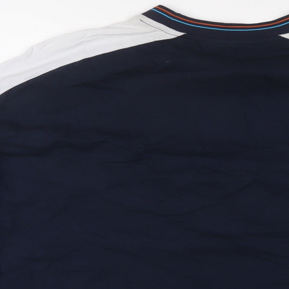 ASOS Mens Blue Cotton T-Shirt Size L Crew Neck