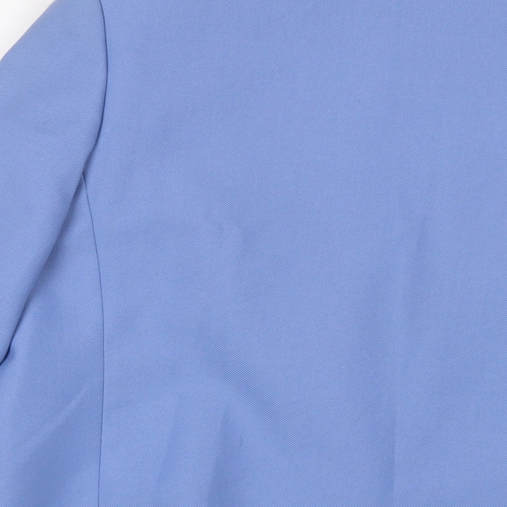 Dereta Womens Blue Jacket Blazer Size 12 - Open