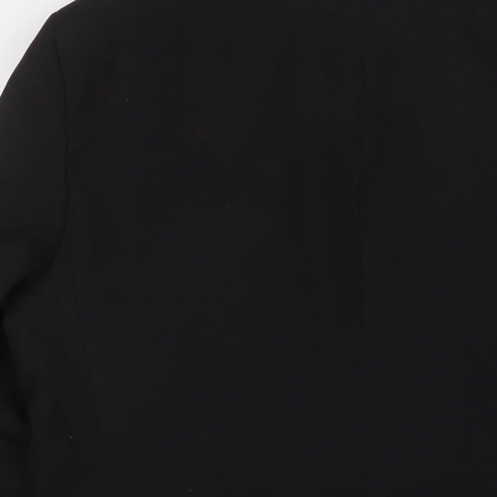 Marks & Spencer Mens Black Polyester Jacket Suit Jacket Size 44 Regular