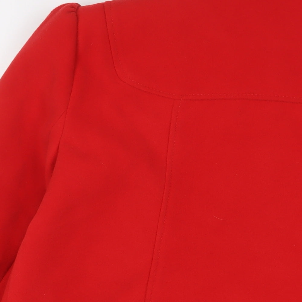 BHS Womens Red Jacket Size 16 Button