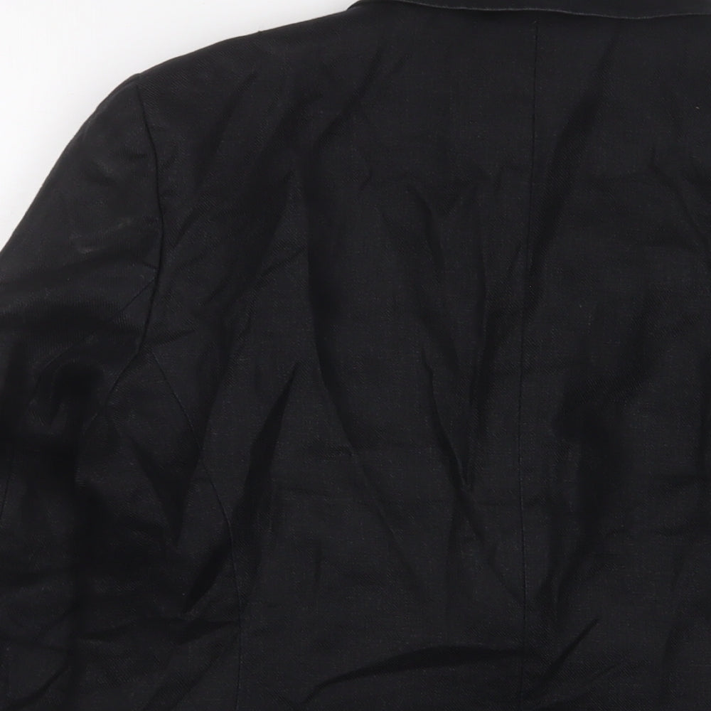 Limited Collection Womens Black Jacket Blazer Size 12 Button