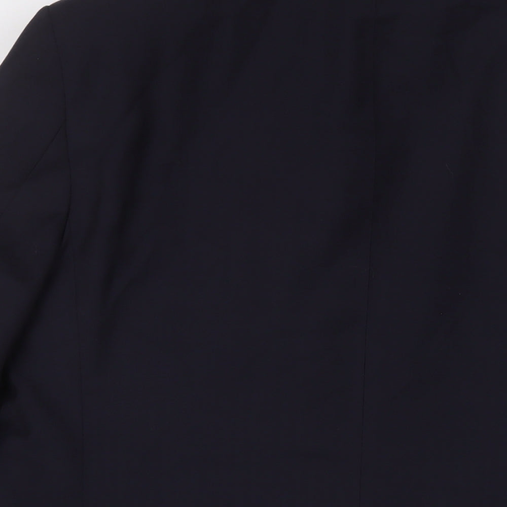 Marks & Spencer Mens Blue Wool Jacket Suit Jacket Size 42 Regular