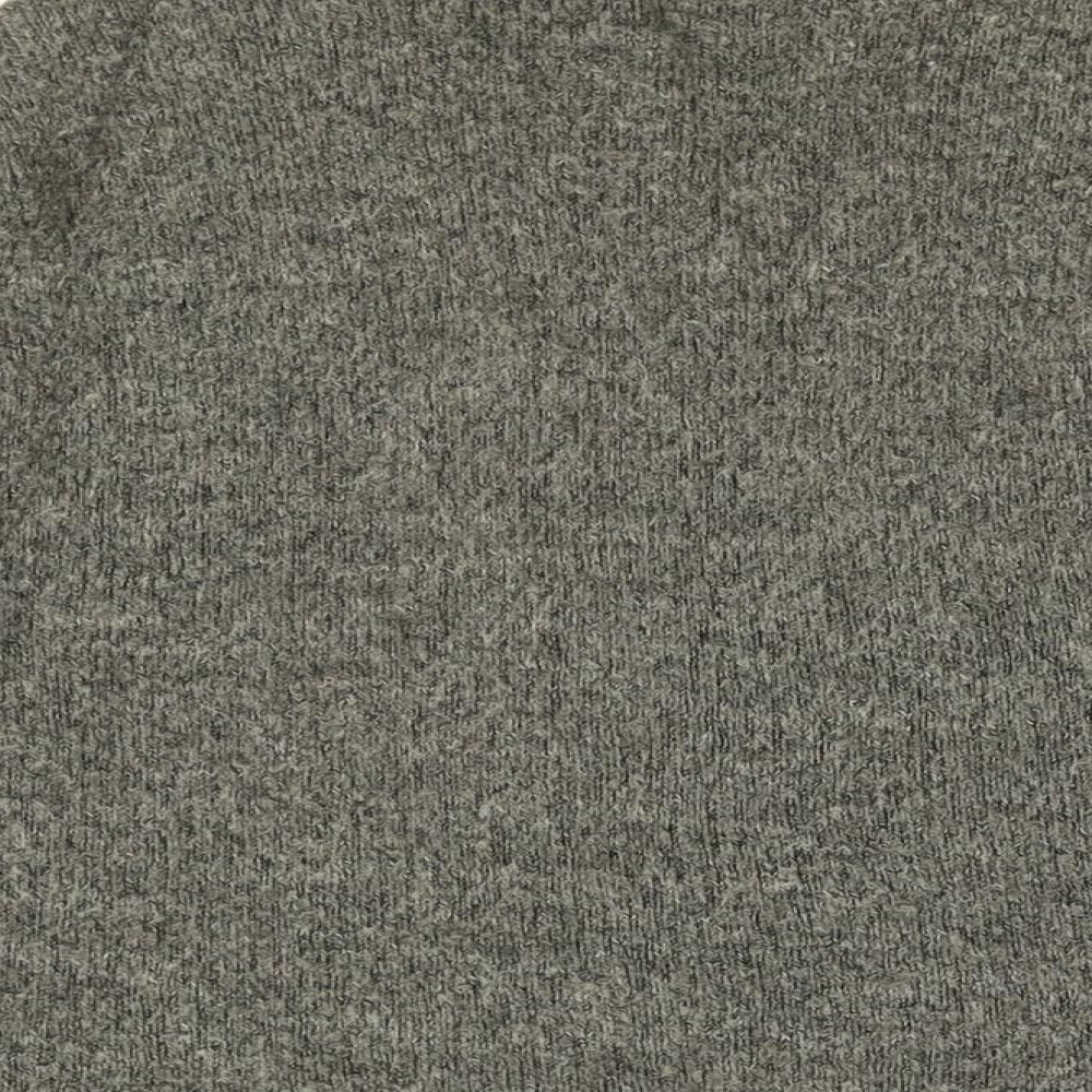 H&M Womens Grey V-Neck Acrylic Cardigan Jumper Size S
