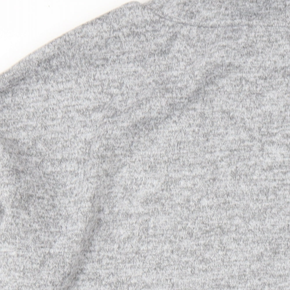 Mitzy Womens Grey Polyester Jumper Dress Size M Roll Neck Pullover
