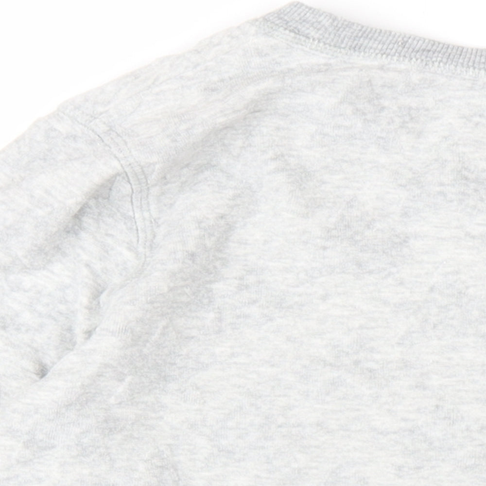 Maison de Nimes Womens Grey Cotton Pullover Sweatshirt Size 14 Pullover