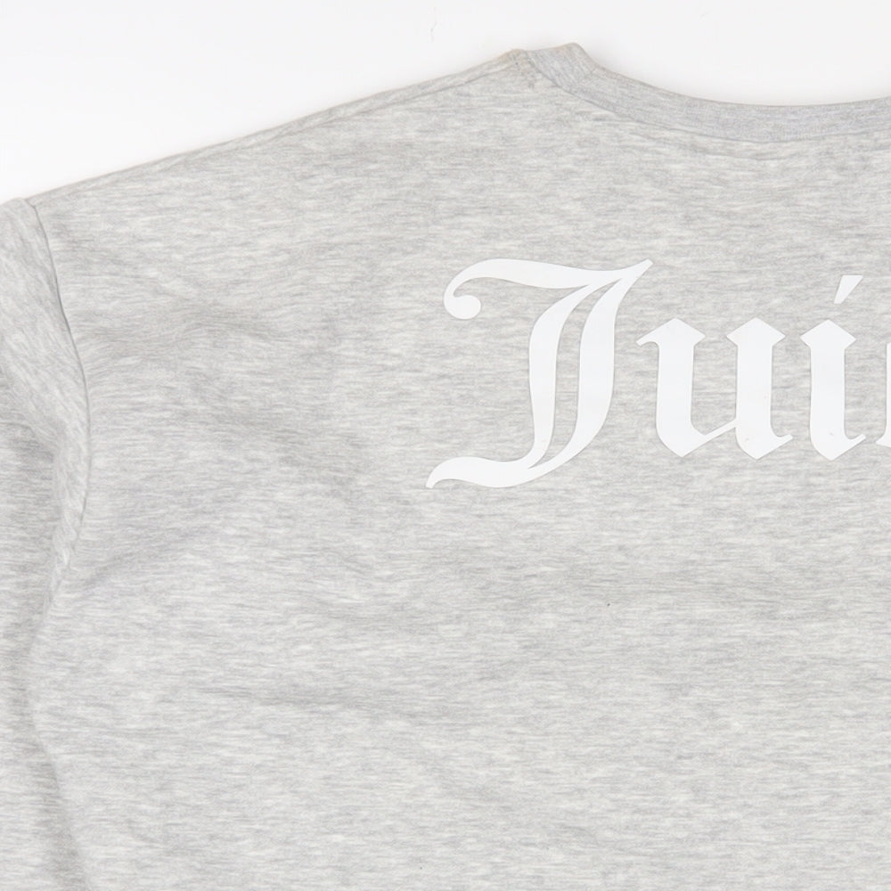 Juicy Couture Womens Grey Cotton Pullover Sweatshirt Size S Pullover - Logo