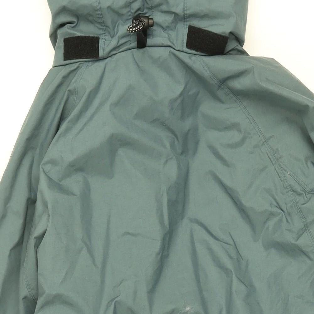 Phoenix Womens Blue Overcoat Coat Size 16 Zip
