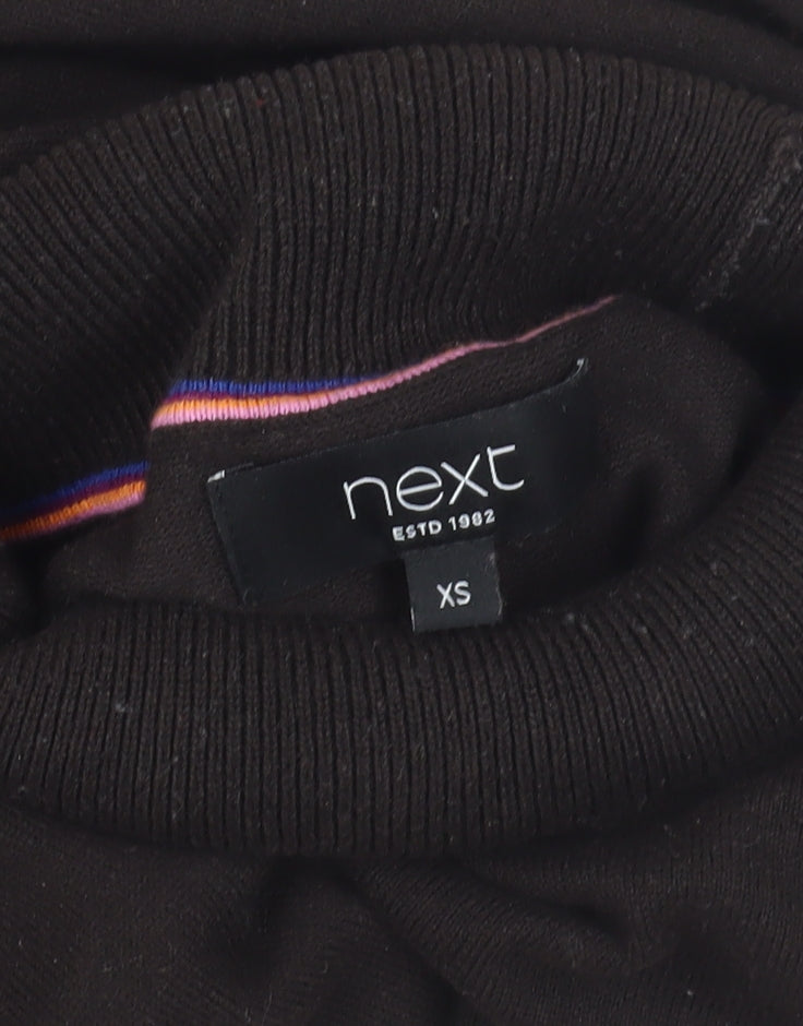 Next Black Roll Neck Jumper XS Women Casual