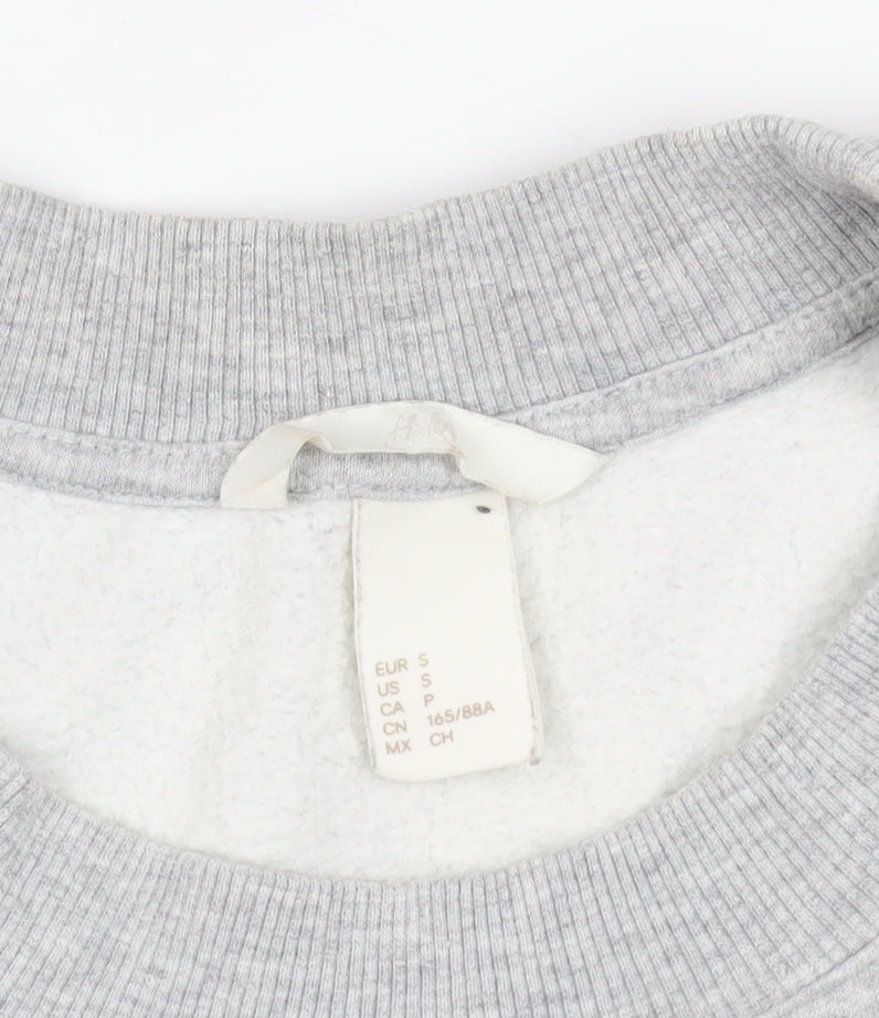 Grey Pullover Sweatshirt, Size 8, Crew Neck