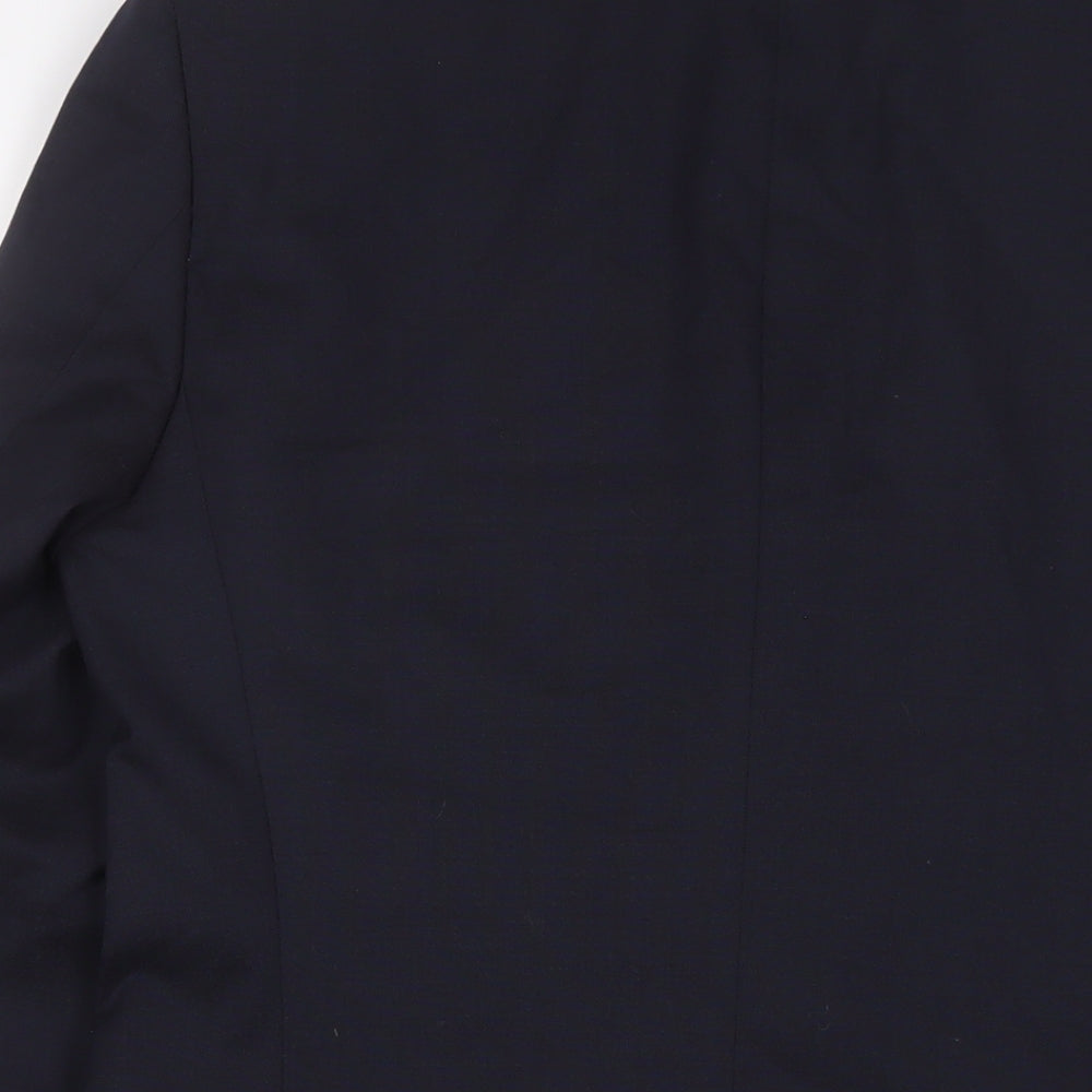 Cambridge Mens Blue Wool Jacket Suit Jacket Size 38 Regular