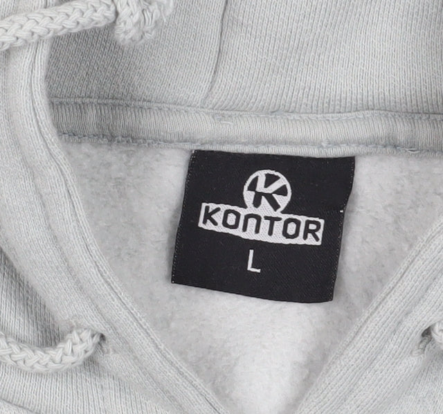 Kontor Grey Pullover Hoodie - L - Unisex Casual