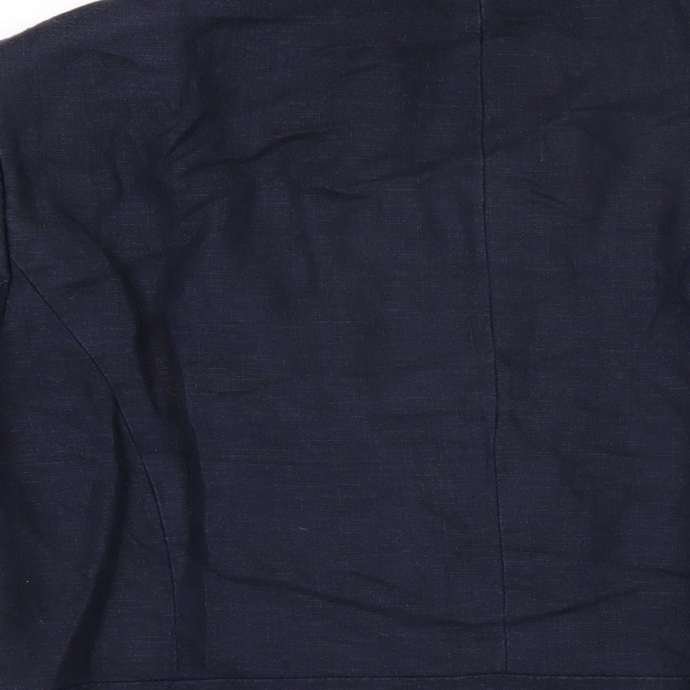 CC Womens Blue Jacket Blazer Size 12 Button