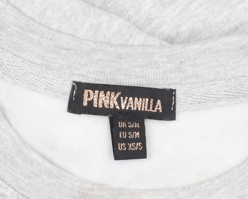 Pink Vanilla Grey S/M Motorcycle Sweatshirt