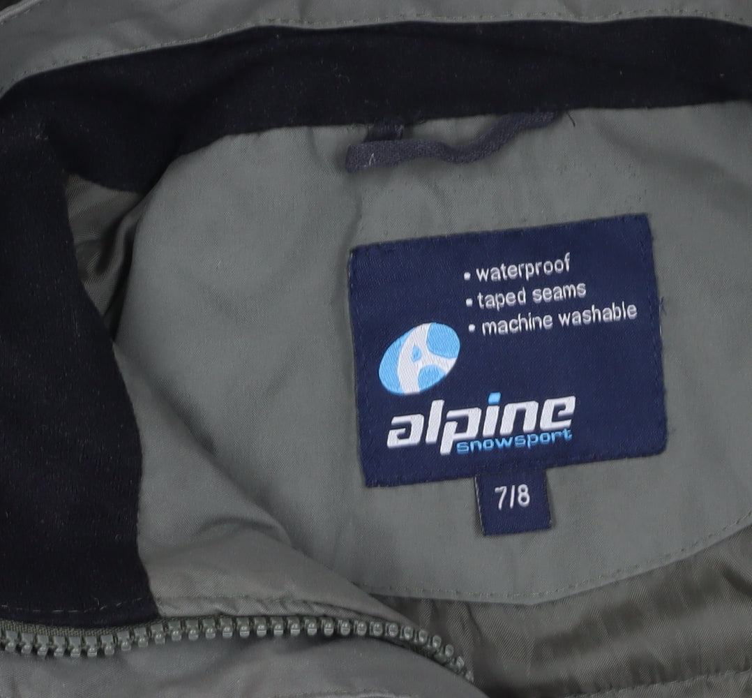 Alpine Snowsport Green Parka Jacket with Hood