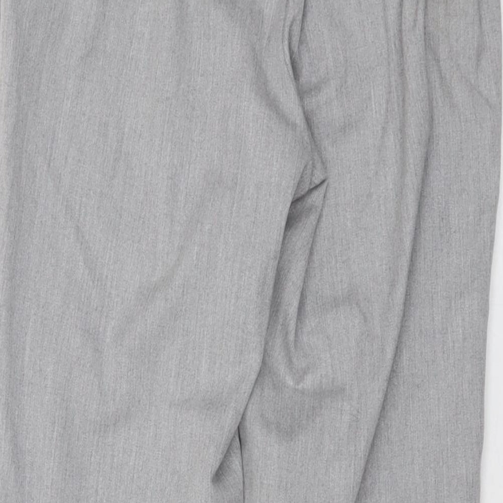 VERO MODA Womens Grey Polyester Trousers Size XS L27 in Regular