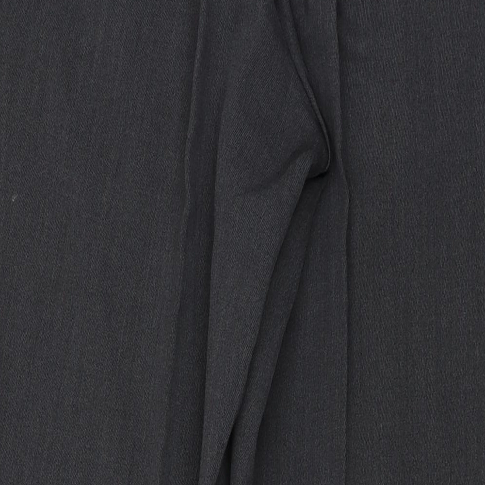 BOSS Mens Green Polyester Trousers Size 34 in L32 in Regular Button