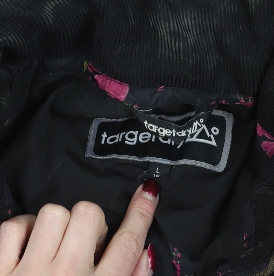 Target Dry Black Quilted Puffer Jacket L