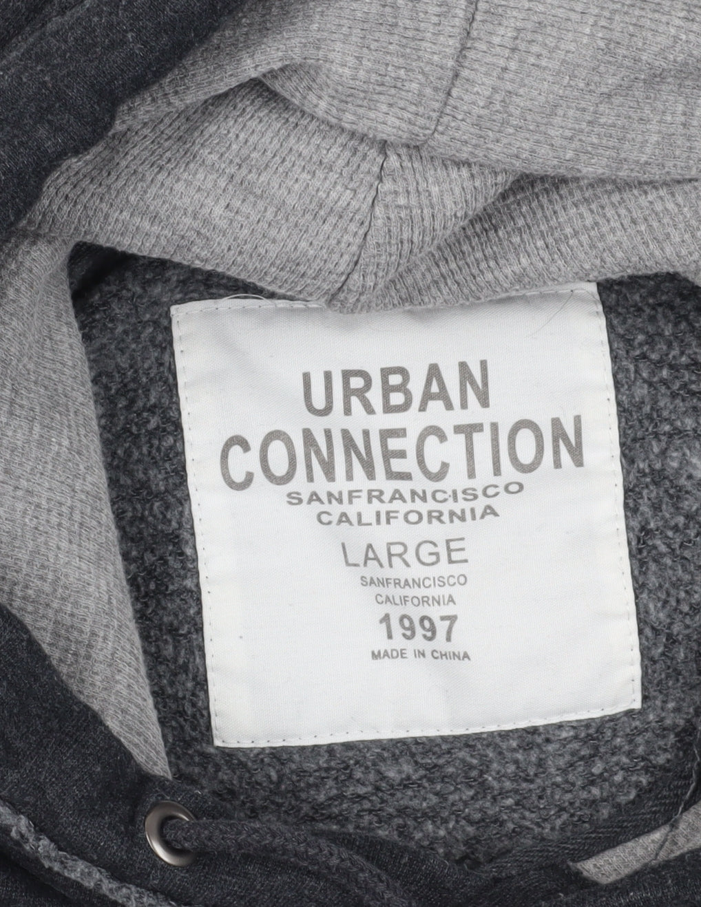 Urban Connection Black Pullover Hoodie, Large