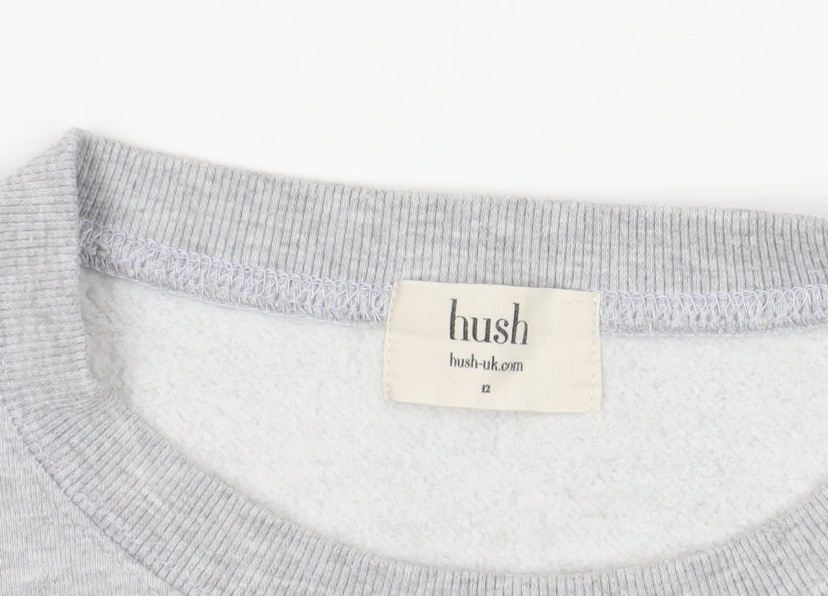 Hush Grey Black Sweatshirt Size 12