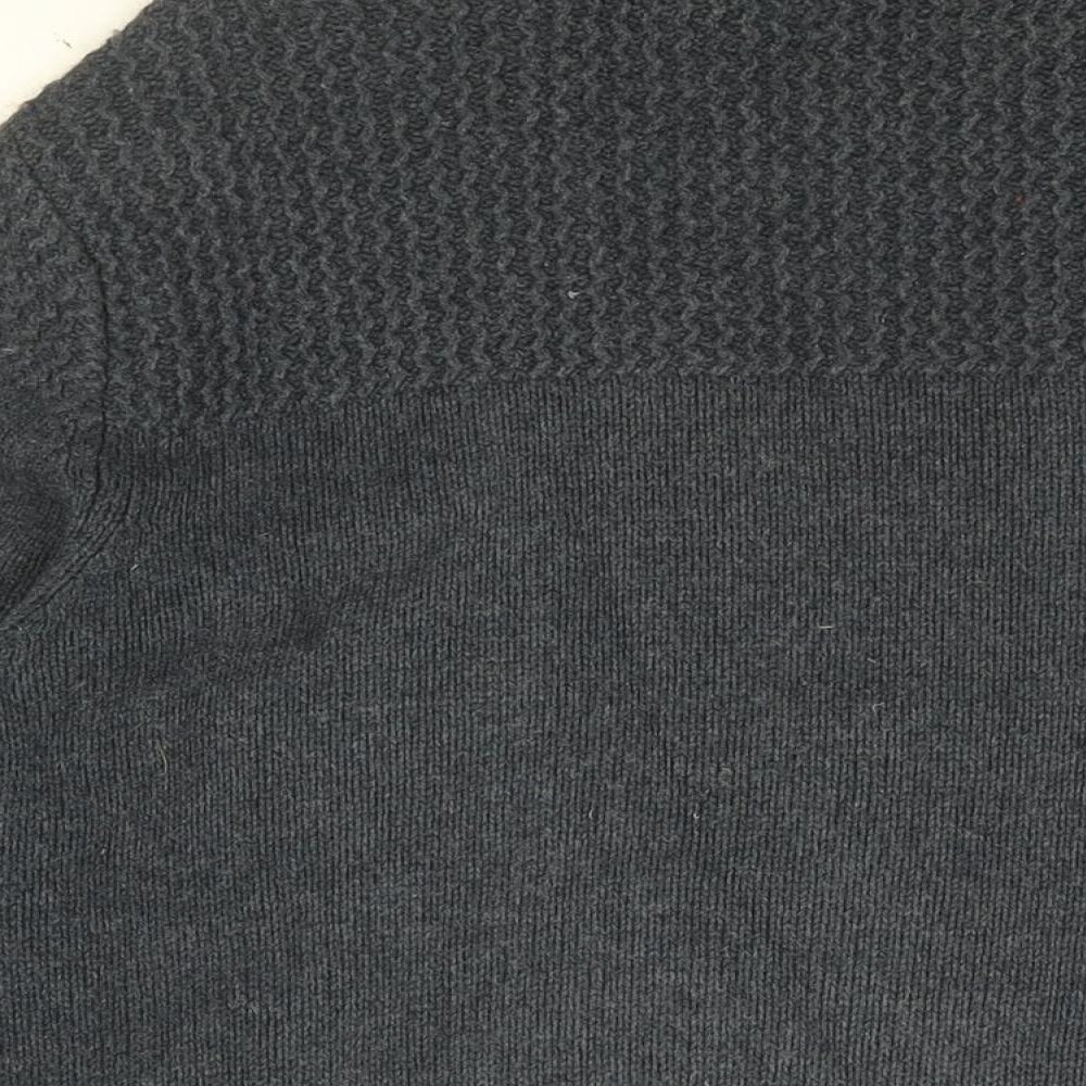 Peter Gribby Mens Blue Wool Pullover Sweatshirt Size L