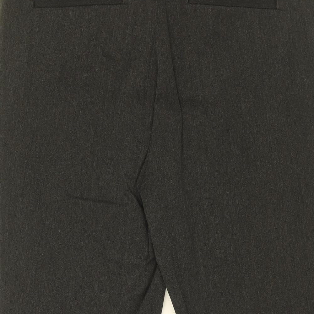 Gap Womens Grey Cotton Trousers Size 6 L27 in Regular Zip