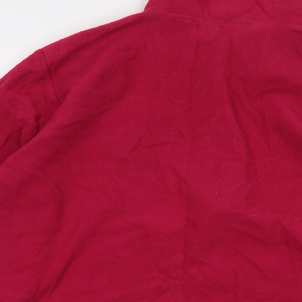 Freedom Trail Womens Pink Polyester Pullover Sweatshirt Size 18 Zip