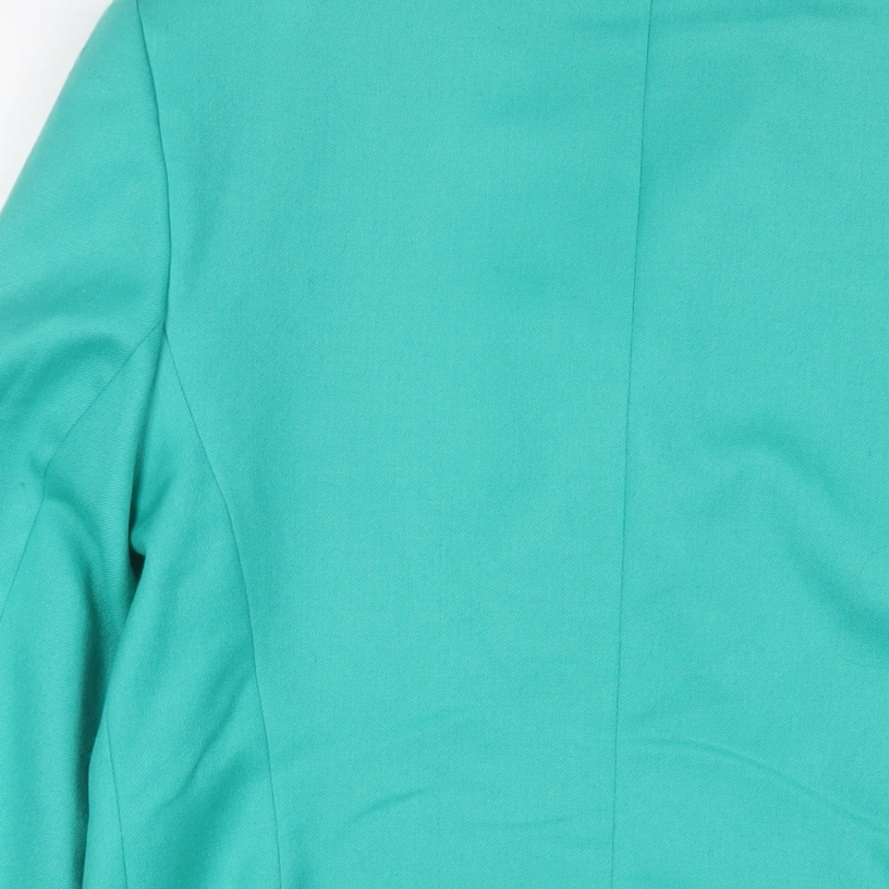 Lampert Womens Green Jacket Blazer Size 14 Button