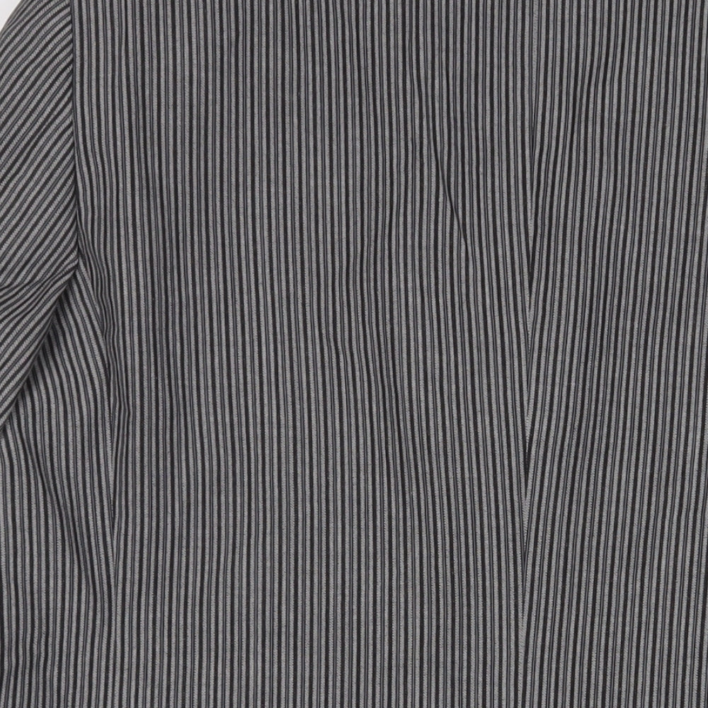 Brook Taverner Mens Grey Striped Wool Jacket Suit Jacket Size 44 Regular